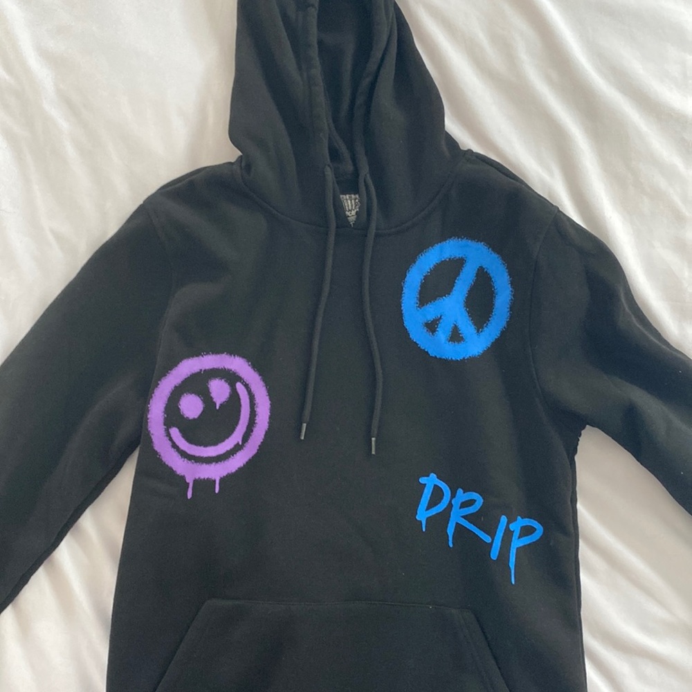 Drip Hoodie (black size small but oversized) never been worn
